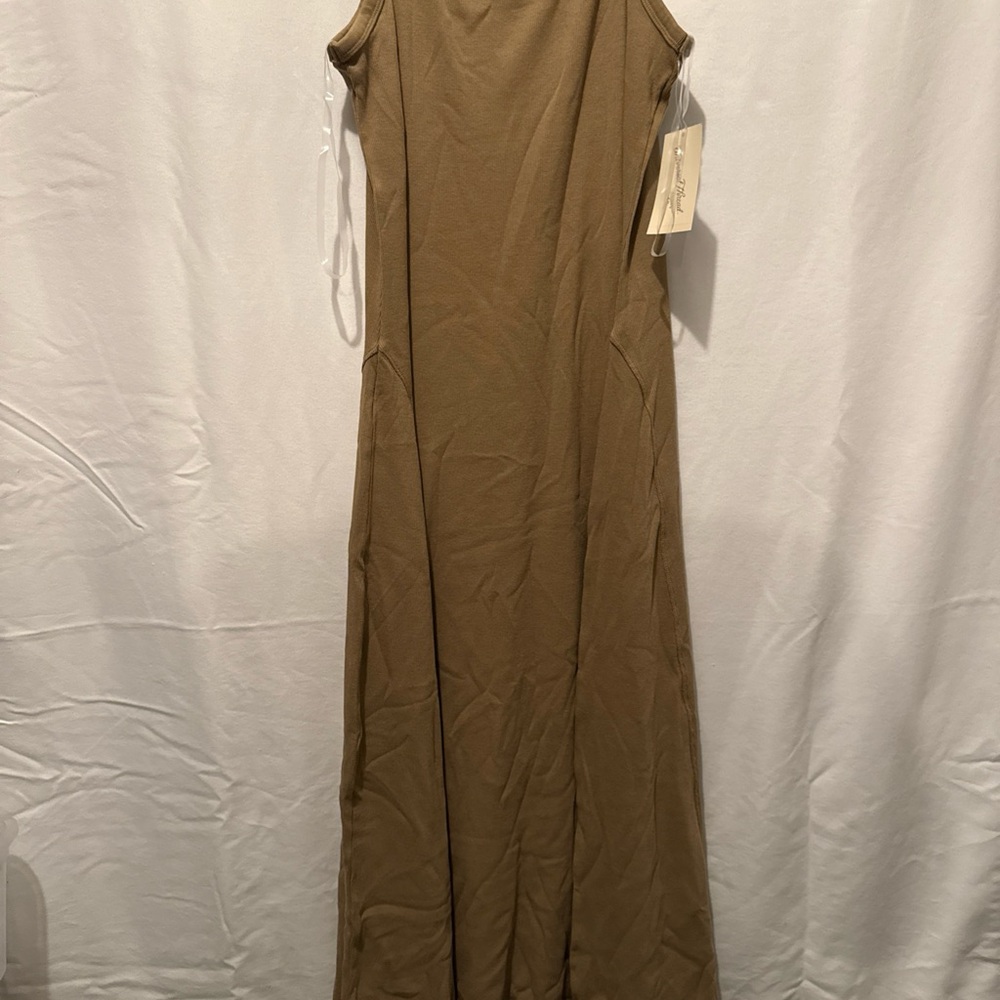 Brown Sleeveless Maxi Dress, Size L